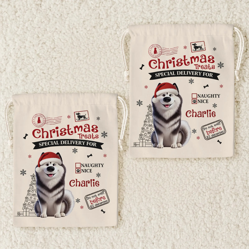 Custom Favor Bag - Personalized Christmas Birthday Gifts For Dog Lovers, Dog Dad And Mom - Paws Bring Joy This Christmas
