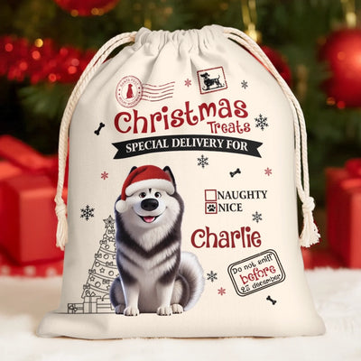 Custom Favor Bag - Personalized Christmas Birthday Gifts For Dog Lovers, Dog Dad And Mom - Paws Bring Joy This Christmas