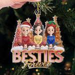 Custom Acrylic Ornament - Personalized Best Friend Christmas Birthday Gifts For Women, Besties, Sisters, BFF - Candy Canes And Endless Laughs