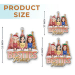 Custom Acrylic Ornament - Personalized Best Friend Christmas Birthday Gifts For Women, Besties, Sisters, BFF - Candy Canes And Endless Laughs
