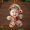 Custom Photo Acrylic Ornament - Personalized  Christmas Baby Shower, Gender Reveal Gifts For New Moms, New Dads, New Parents - Tiny Joy Wrapped In Christmas Magic