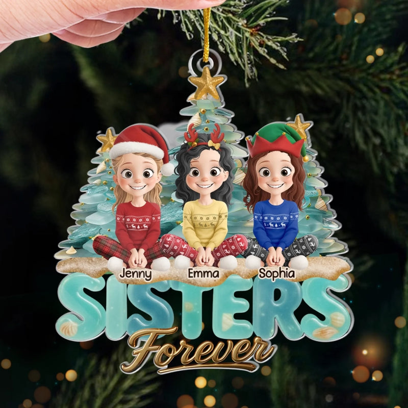 Custom Acrylic Ornament - Personalized Best Friend Christmas Birthday Gifts For Women, Besties, Sisters, BFF - You Make Ordinary Days Shine