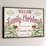 Custom Horizontal Poster - Personalized Christmas Birthday Gifts For Mom, Dad, Brother, Sister, Kids - Where Christmas Memories Never End