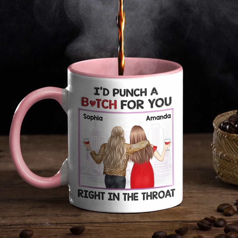 Custom Accent Mug - Personalized Best Friend Birthday Gifts For Women, Besties, Sisters, BFF - Her Joy My Joy