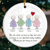 Custom Sea Glass Ceramic Ornament - Personalized Best Friend Christmas Birthday Gifts For Women, Besties, Sisters, BFF, Beach Lovers - Tides Of Our Friendship