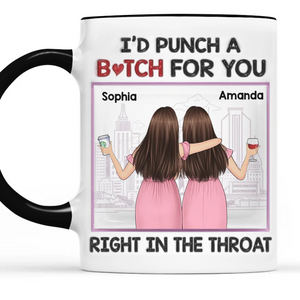 Custom Accent Mug - Personalized Best Friend Birthday Gifts For Women, Besties, Sisters, BFF - Her Joy My Joy