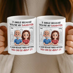 Custom Mug - Personalized Birthday Gifts For Dad,  Mom, Daughter - Hand In Hand Through Every Season
