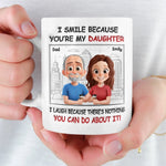 Custom Mug - Personalized Birthday Gifts For Dad,  Mom, Daughter - Hand In Hand Through Every Season