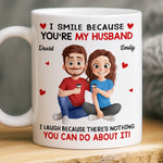Custom Mug - Personalized Anniversary Wedding Gifts For Husband And Wife, Him And Her - In You I Found My Forever