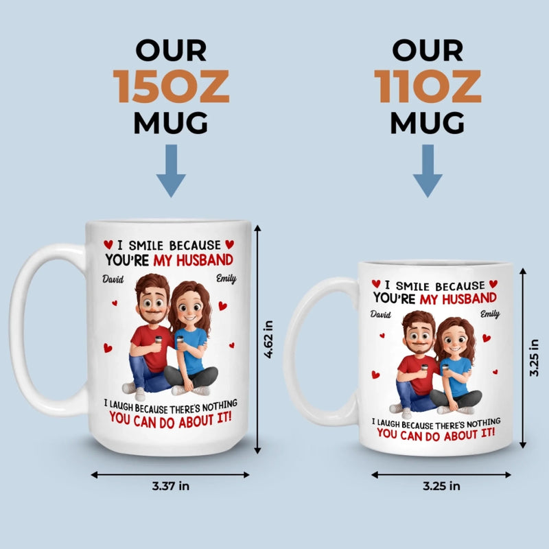 Custom Mug - Personalized Anniversary Wedding Gifts For Husband And Wife, Him And Her - In You I Found My Forever