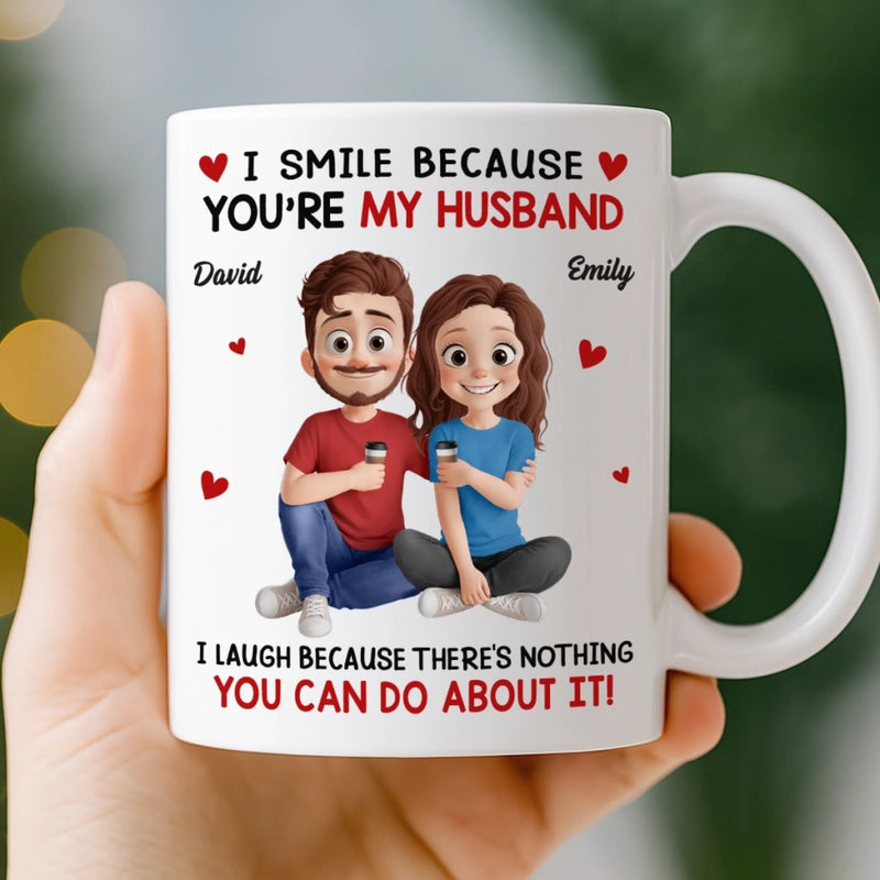 Custom Mug - Personalized Anniversary Wedding Gifts For Husband And Wife, Him And Her - In You I Found My Forever