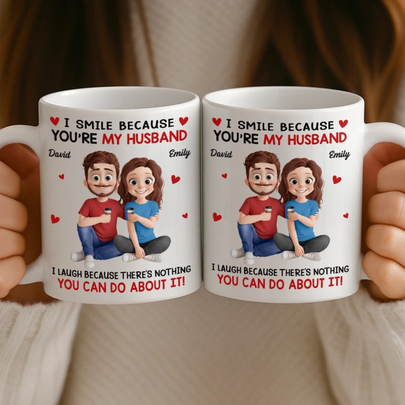 Custom Mug - Personalized Anniversary Wedding Gifts For Husband And Wife, Him And Her - In You I Found My Forever