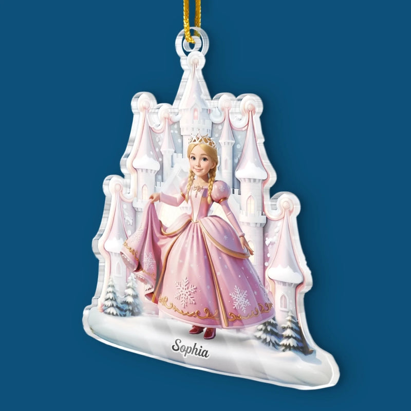 Custom Photo Acrylic Ornament - Personalized Christmas Birthday Gifts For Kids - Dream Big In My Doll World