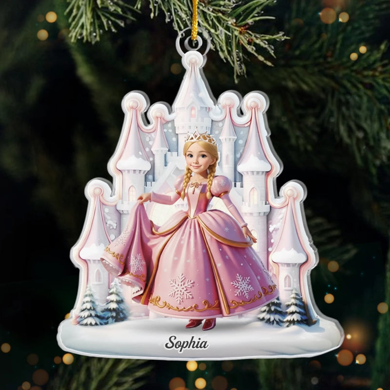 Custom Photo Acrylic Ornament - Personalized Christmas Birthday Gifts For Kids - Dream Big In My Doll World