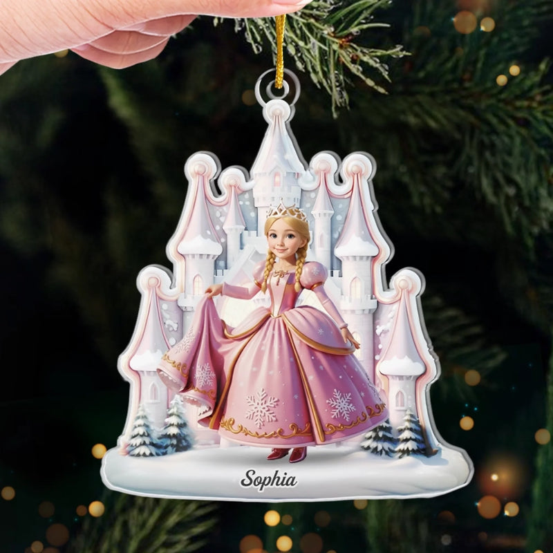 Custom Photo Acrylic Ornament - Personalized Christmas Birthday Gifts For Kids - Dream Big In My Doll World
