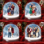 Custom Photo Acrylic Snow Globe - Personalized  Christmas Birthday Gifts For Family, Couple, Dog Lovers - Forever Frozen In Love