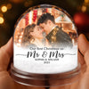 Custom Photo First Christmas Acrylic Snow Globe - Personalized  Anniversary Christmas Wedding Gifts For Husband And Wife, Him And Her - The Start Of Our Forever