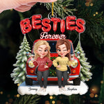 Custom Acrylic Ornament - Personalized Best Friend Christmas Birthday Gifts For Women, Besties, Sisters, BFF - Twinkling Nights Shared With Friends