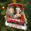 Custom Acrylic Ornament - Personalized Best Friend Christmas Birthday Gifts For Women, Besties, Sisters, BFF - Snowflakes Dance With Our Laughter