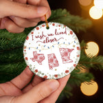 I Wish We Lived Closer State Christmas Keepsake - Ceramic Ornament
