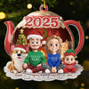 Custom Acrylic Ornament - Personalized Christmas Birthday Gifts For Family, Dog Cat Lovers - Together Tastes Sweeter