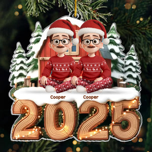 Custom Acrylic Ornament - Personalized Christmas Birthday Gifts For Family, Dog Cat Lovers - Love Lit Every Corner Of Home