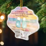 Custom Name Beach Couple Gifts - Personalized Ornament