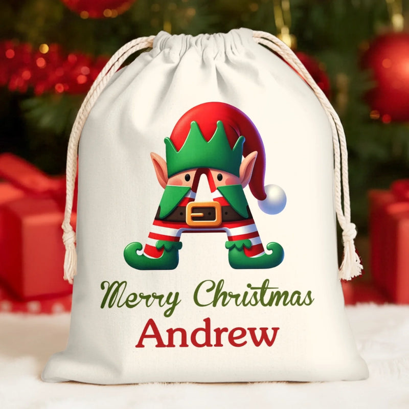 Custom Favor Bag - Personalized Christmas Birthday Gifts For Kids - Giggles Around The Christmas Tree