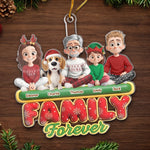 Custom Acrylic Ornament - Personalized Christmas Birthday Gifts For Mom, Dad, Brother, Sister, Kids - Together Is Our Gift