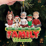 Custom Acrylic Ornament - Personalized Christmas Birthday Gifts For Mom, Dad, Brother, Sister, Kids - Together Is Our Gift