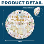 I Wish We Lived Closer Long Distance Family Keepsake - Ceramic Ornament