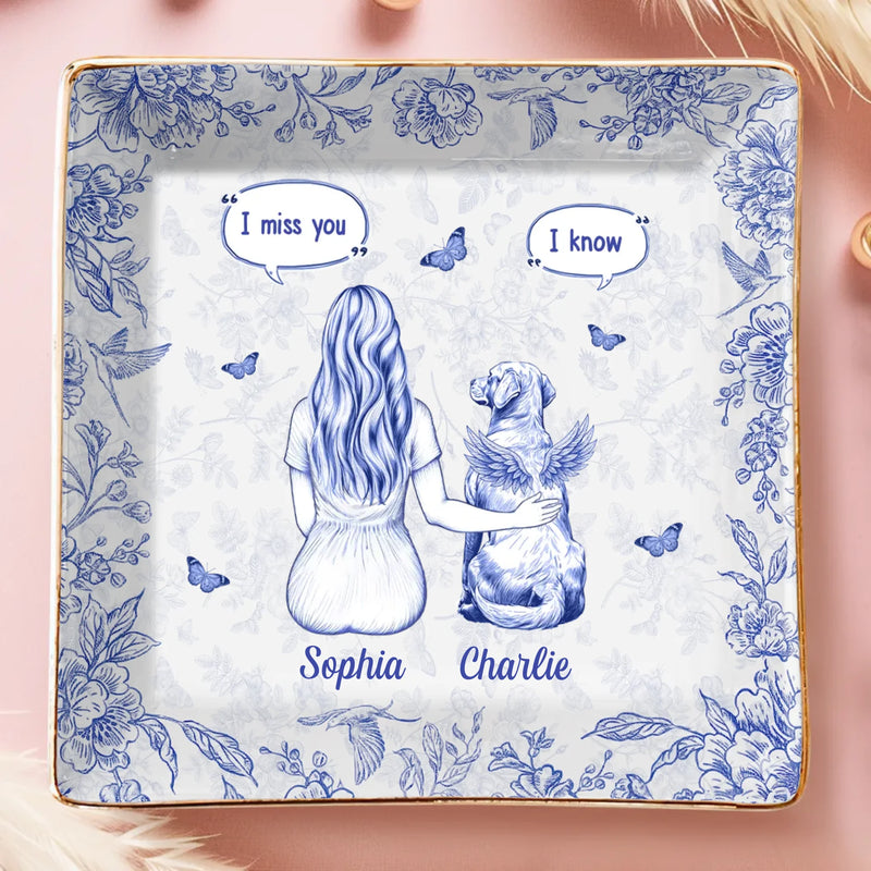 Custom Full-Print Jewelry Dish - Personalized Pet Memorial Sympathy Gifts For Dogs - Always Loved Never Gone