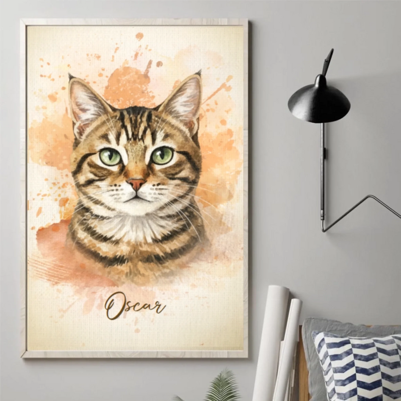 Custom Photo Vertical Poster, Canvas - Personalized Pet Memorial Sympathy Gifts For Dogs, Cats - Sweetest Face, Purest Love