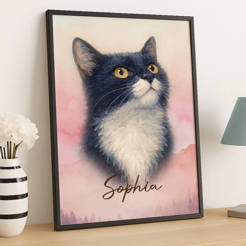 Custom Photo Vertical Poster, Canvas - Personalized Pet Memorial Sympathy Gifts For Dogs, Cats - Sweetest Face, Purest Love