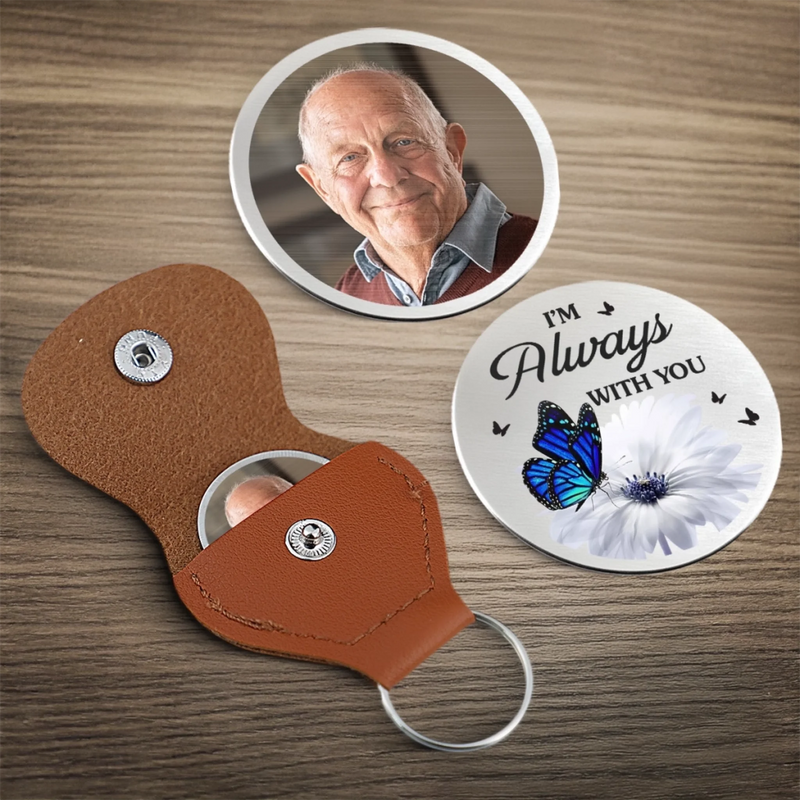 Custom Photo Pocket Hug - Personalized Memorial Sympathy Gifts For Loss Of Mom, Dad - Your Love Still Shines On