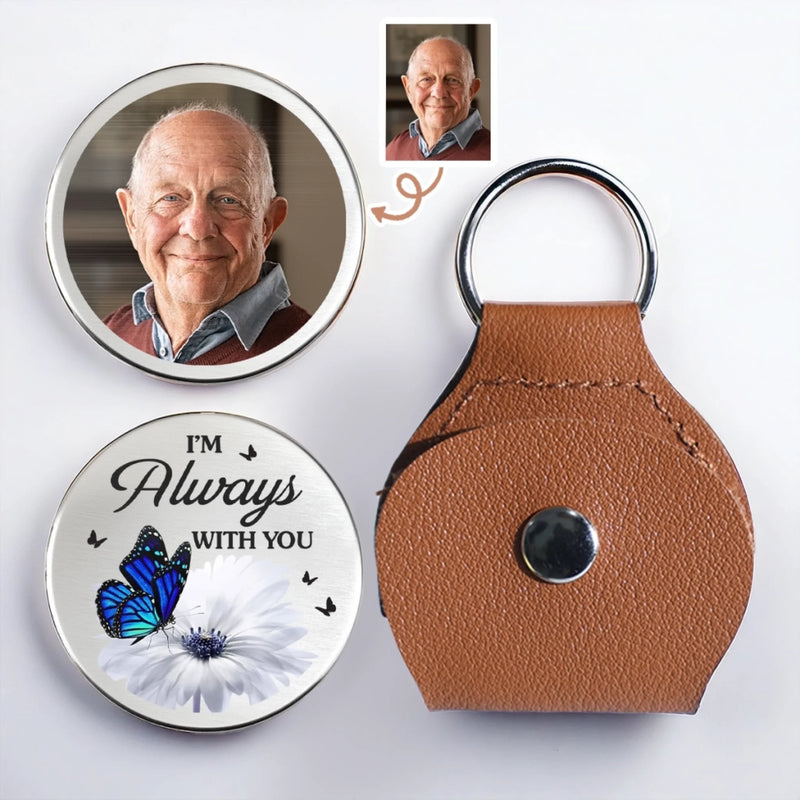 Custom Photo Pocket Hug - Personalized Memorial Sympathy Gifts For Loss Of Mom, Dad - Your Love Still Shines On