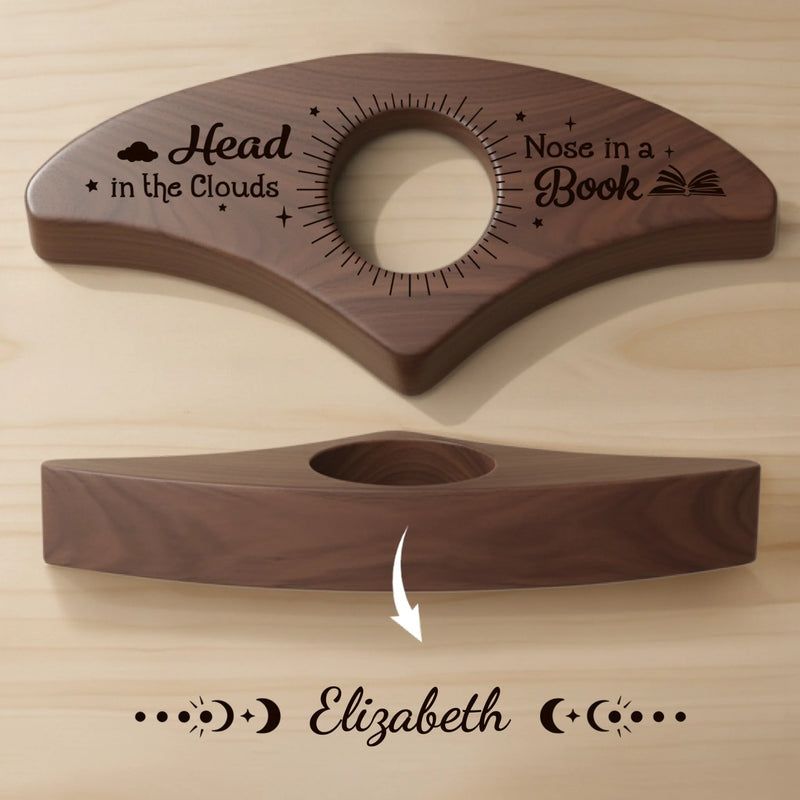 Custom Book Page Holder - Personalized Bookish Gifts For Book Lovers, Bookworms, Readers - Escaping Gravity, One Page At A Time
