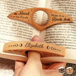 Custom Book Page Holder - Personalized Bookish Gifts For Book Lovers, Bookworms, Readers - Escaping Gravity, One Page At A Time