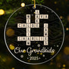 Custom Scrabble Acrylic Ornament - Personalized Christmas Birthday Gifts For Grandpa, Grandma - Home Made Of Words