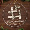 Custom Scrabble Acrylic Ornament - Personalized Christmas Birthday Gifts For Grandpa, Grandma - Home Made Of Words