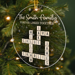 Custom Name Family Christmas Keepsake Gifts - Personalized Ornament
