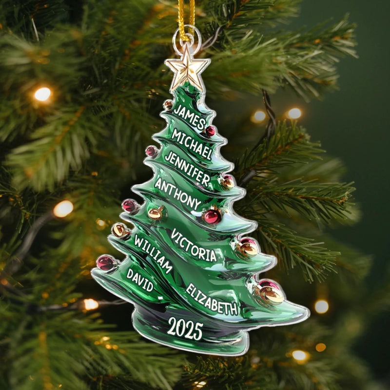 Custom Acrylic Ornament - Personalized Christmas Birthday Gifts For Mom, Dad, Brother, Sister, Kids - Together We Create Christmas Magic