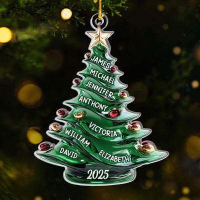 Custom Acrylic Ornament - Personalized Christmas Birthday Gifts For Mom, Dad, Brother, Sister, Kids - Together We Create Christmas Magic