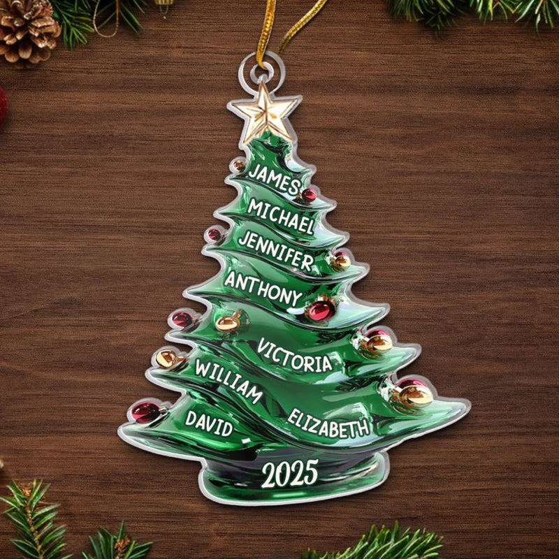 Custom Acrylic Ornament - Personalized Christmas Birthday Gifts For Mom, Dad, Brother, Sister, Kids - Together We Create Christmas Magic