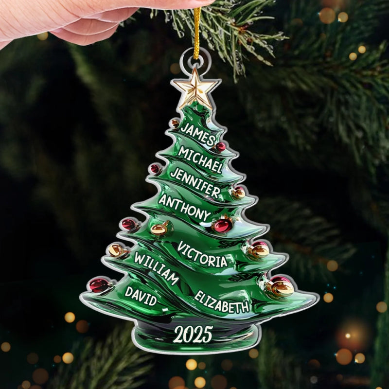 Custom Acrylic Ornament - Personalized Christmas Birthday Gifts For Mom, Dad, Brother, Sister, Kids - Together We Create Christmas Magic