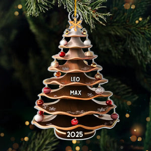 Custom Acrylic Ornament - Personalized Christmas Birthday Gifts For Mom, Dad, Brother, Sister, Kids - Love Makes Every Season Bright