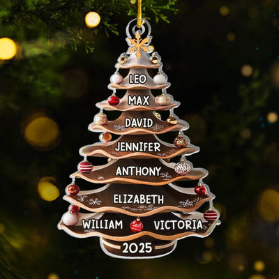Custom Acrylic Ornament - Personalized Christmas Birthday Gifts For Mom, Dad, Brother, Sister, Kids - Love Makes Every Season Bright