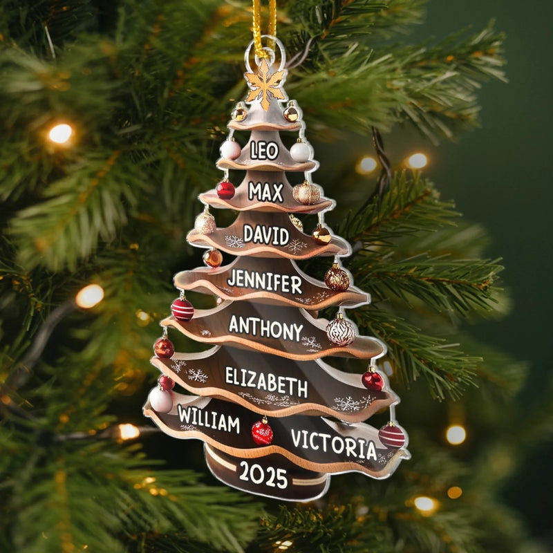 Custom Acrylic Ornament - Personalized Christmas Birthday Gifts For Mom, Dad, Brother, Sister, Kids - Love Makes Every Season Bright