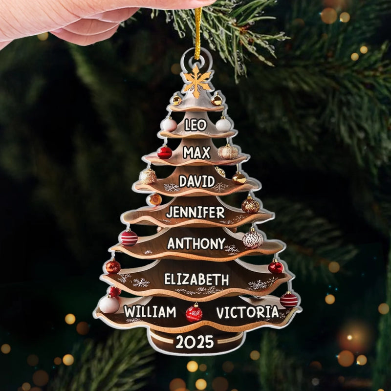 Custom Acrylic Ornament - Personalized Christmas Birthday Gifts For Mom, Dad, Brother, Sister, Kids - Love Makes Every Season Bright