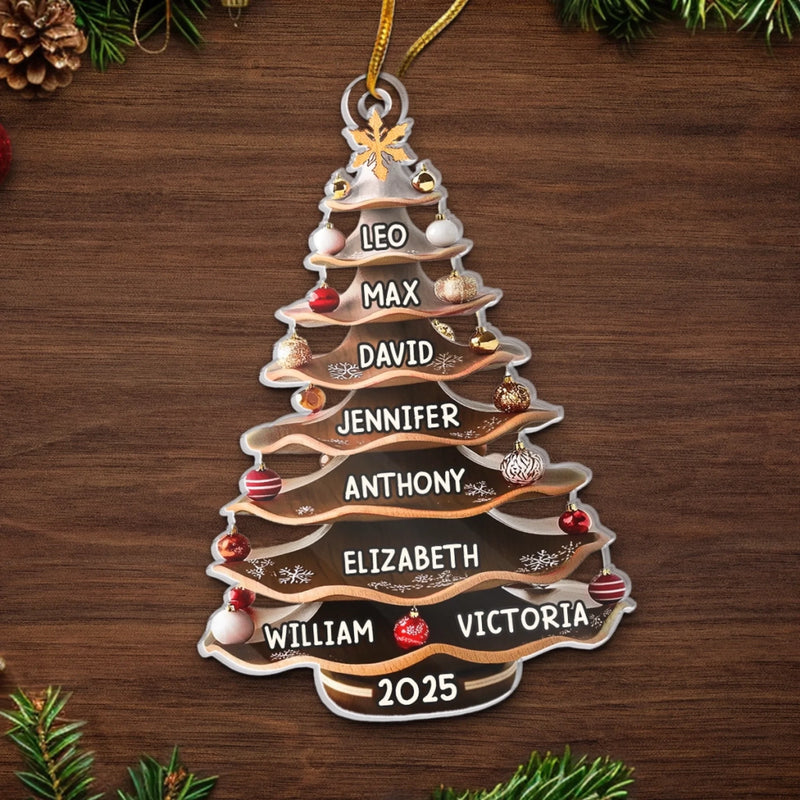 Custom Acrylic Ornament - Personalized Christmas Birthday Gifts For Mom, Dad, Brother, Sister, Kids - Love Makes Every Season Bright